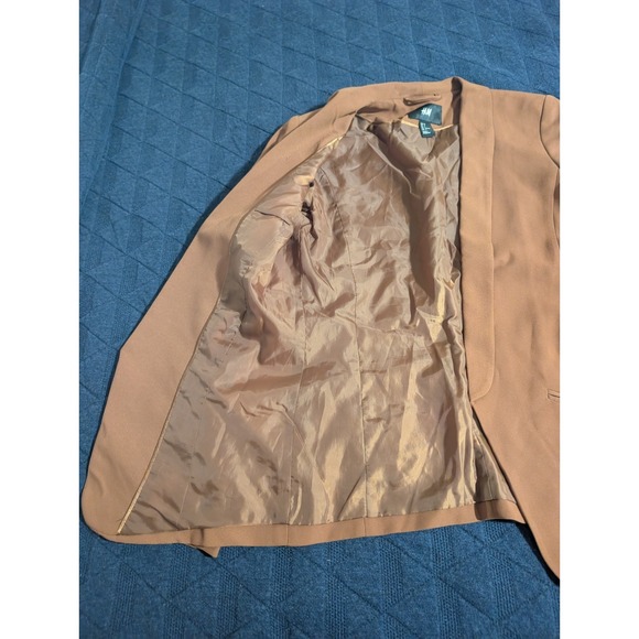H&M Women's Blazer Jacket Cognac Eur 36 US 6 - Picture 5 of 8